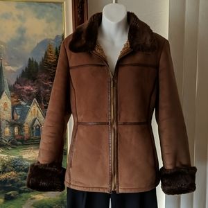 Gallery Faux Suede Coat